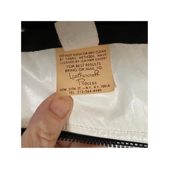 Vintage Northside Fashions Leather and Suede Jacket Small 80s Black & White EUC - Picture 5 of 10